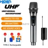 Microfones spel Microfone Mic Wireless Microphone Karaoke JBL Rock Recording Universal Handheld för ogräs DJ Sound Card Live Microfono HKD230818