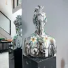 Objets décoratifs décorati statue décoration intérieure créative demi-corps abstraite déesse électroplarée des ornements de portrait peint dans la sculpture du salon 230816