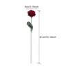 Dekorativa blommor Handgjorda virkade garn Rose Home Decor Wool Hand Sticking Artificial Plant Mors dag Alla hjärtans gåva