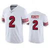 San Francisco''49ers''Men 29 Talanoa Hufanga 10 Jimmy Garoppolo 5 Trey Lance 44 Kyle Juszczyk Dames Jeugd Wit Aangepaste kleur Rush Limited Jersey