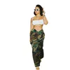 Damesbroek 2023 mode streetwear camouflage print zijkant lading lange vrouwen casual sexy v gesneden lage taille rechte broek broek