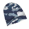 Bérets Blue Navy Camouflage Match Boneies pour femmes pour femmes chapeaux de capot extérieur Cap