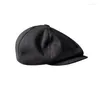 Berets Summer Sboy Cap Women Men French Diarter Hat Ladies Black Color Breatable Bert Mashing Sun Sun