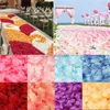 الزهور الزهور أكاليل أكاليل 500/1000/3000pcs ملونة رومانسية الحرير الوردة بتلات الاصطناعية حفل زفاف حفلات الورود مستلزمات الزخرفة HKD230818