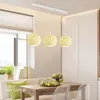 Hangende lampen led lampen voor eetkamerlichten hangende rattan kroonluchter woon slaapkamer trap home decor indoor armatuur