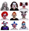 Home Funny clown face dance cosplay masker latex party maskcostumes rekwisieten Halloween terreurmasker mannen enge maskers c298