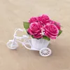 Dekorativa blommor kransar konstgjorda blommor bröllop bord dekoration tillbehör simulering gröna växter rum dekor bonsai dekoracin hogar boda hkd230818