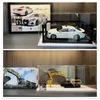 Nyhetsartiklar Akryl Display Case w/H Door Countertop Organizer Dammtät utställning för figur/Toy/Collectibles/Gundam/Car/Model/Lego/BlindBox 230817