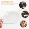 Tea Trays 2 Pcs Ceramic Bag Saucer Squeezer Delicate Teabag Containers Bags Spoon Rest Coffee Holder Organizer