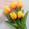 Decorative Flowers 5Pcs 35cm Tulip Flower Artificial Bouquet Fake For Wedding Ceremony Decor Home Garden Decoration