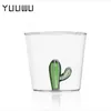 Wine Glasses Creative Handmade Cup Three Dimensional Animal and Plant Shape Coffee Milk Drink Cute Transparent Glass 230818