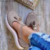 Klänningskor Nya kvinnor Sandaler Summer Casual Flat Platform Heel Kylskåp Buckle Strap Female Sandals Platform Women Shoes for Women 2021 T230818