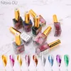 Nagellack 9 12st Metal Watercolor Ink Color Blossoming Quick Dry Art Design Semipermanent Gel 230816