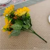 Fleurs décoratives délicatues de tournesol artificiel fausse beauté fausse bouquet de soie de soleil du bureau de jardin de la maison