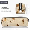 Burrito Tortilha Wrap Case Lápis Pizza Criativa Pizza Food Naan Pen Bags Garota menino Big Capacity Supplies Supplies Gift Box Box