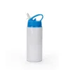 محمول 600 مل أكواب Sippy DIY الفراغات 20oz زجاجة ماء الأطفال الرياضة بلومين كوب شرب الشرب مع أغطية القش FY5406