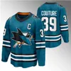 Maglia San Jose Logan Couture William Eklund Fabian Zetterlund Mario Ferraro Mackenzie Blackwood Nico Sturm Filip Zadina Danil Gushchin Alexander Barabanov Camicia