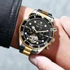 Armbanduhr Geschenkbox Mode Luxus Automatische mechanische Uhr für Männer wasserdichte Edelstahl Armbanduhr Grüne Wasser Geisteruhr Geisteruhr