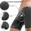 Underpants 3 Pack Separatec Men Underwear Soft Basic Modal And Bamboo Separate Dual Pouch Boxer Briefs Long Leg Boxershorts