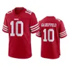 San Francisco''49ers''Men 7 Charvarius Ward 44 Kyle Juszczyk 5 Trey Lance 16 Joe Montana Femmes Jeunes Scarlet Custom Game Jersey