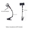 Microfones Instrument Condenser Microphone Universal Stand Clip for Saxophone Clarinet Wind Instrument Hållbart Mini Shock Mount Holder HKD230818