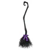 Andra evenemangsfestleveranser Halloween Witch Broom med färgglada band Barn som flyger Broomstick Props Masquerade Party Cosplay Decor 230817