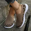 Dress Shoes Women's Leopard Tennis Sneakers Summer Autumn New Mesh Breathable Sport Shoes Ladies Walking Running Flats Zapatos De Mujer T2308