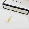 Mode Anhänger Herz Perle Designer Geschenk Halskette Hochwertige Liebe Schmuck Minimalistischen Stil Mädchen Lange Kette Gold Reise