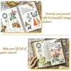 GOPPA GIOCO 180pcs persone vintage Washi adesivi Flower per il journal Kit di diario della moda estetica della moda per il diario