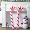 Decoraciones navideñas Cañales de caramelo inflable Flotos para la fiesta Decoración Feliz Inicio Ornamentos de árboles de Navidad Decoración de los regalos Navidad