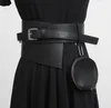Bälten Kvinnor Runway Fashion Pu Leather Bag Cummerbunds Female Dress Corsets Waistband Decoration Wide Belt R3430