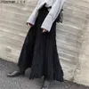 Etekler Sonbahar Kış Kış Vintage Fringe Halfskirt Kadın İnce Tüm Maç Düzensiz Bir Çizgi Moda Moda Günlük Yüksek Bel Etek