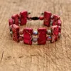 Urok bransolety Unikalne designerskie ręcznie robione bransoletka biżuteria naturalny kamień plecione koraliki bohemia damskie prezent jogi