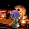 Objetos decorativos Figuras da lâmpada de toque de bola de plasma Halloween Mão do ornamento de aniversário de Natal Crianças Gift Night Light 230817