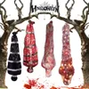 Andere evenementenfeestjes 59 inch Halloween Corpse Props Set Outdoor Yard Creepy Shroud Decoration Horror Bloody Body Bag Haunted House Hangende Decoraties 230818