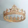 Clips de cheveux King's Gold plaqués rond Crown Queen's Metal Tiara Party Party Party Accessoires