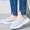 Dress Shoes Summer Women Sneakers Mesh Breathable Women Casual Flats Shoes Slip On Female Sport Shoes Plus Size Tennis Shoes Ladies Loafers T230818