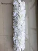 装飾花白人工シルク牡丹ローズアジサイフラワーランナー結婚式の装飾壁の背景 10 ピース/ロット TONGFENG