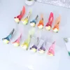 Garden Decorations Artificial Feathered Birds With Alligator Hair Clip Ornaments for Christmas Favor Gifts 12st