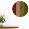 Corloges murales quatre bandes de couleurs horloge salon décor de maison grande grande muette quartz table de chambre à coucher