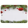 Tapis de Noël décoration d'arbre de Noël ballon de cuisine blanche paillasson chambre de bain de salle de bain piste moquette de porte de porte de porte tapis de porte