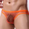 Briefs slipje mannen mesh kort ademend mannelijk slipje strandkleding badkleding ondergoed stammen uitgehold uit sexy lage toverbruik zie door underpants 230818