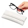 Storage Bags Durable Leather Glasses Case Reading Eyeglasses Protective Cover Sunglasses Box Pouch Eyewear Protector Accessories