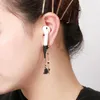 DANGLE EARRISS WHOLESILATE AIRPOD를위한 방송 방지 여성 여성 사랑 하트 술집 씨앗 구슬 귀 클립 보석 액세서리