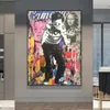 Другое мероприятие вечеринка поставляет Banksy Graffiti Art Canvas Картина Аннотация животных и фигур.