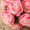 Dekorativa blommor Imitation Rose Desktop Centerpiece Artificial Flower for Wedding Table Home Party Decorations Diy Supplies