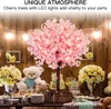 Kwiaty dekoracyjne sztuczne kwiat wiśni drzewo różowe lądowanie kwiatowe lądowanie w pomieszczeniach instalacji na ślub domowy salon dekoracja