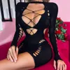 Sexy Set évider Femmes Sexy Mesh Lingerie Robe Sexy Résille Bodystocking D'été Sheer Respirant Sexy Beachwear Bas 230818