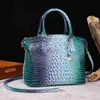 Totes axelväskor för kvinnor läder handväskor designer odile retro tote bolsos de mujeres en oferta hkd230818