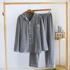 Heren slaapkleding herfst winter pyjama's dun fluweel plaid huis pak dik warme loungewear set plus maat losse mannelijke woningkleding